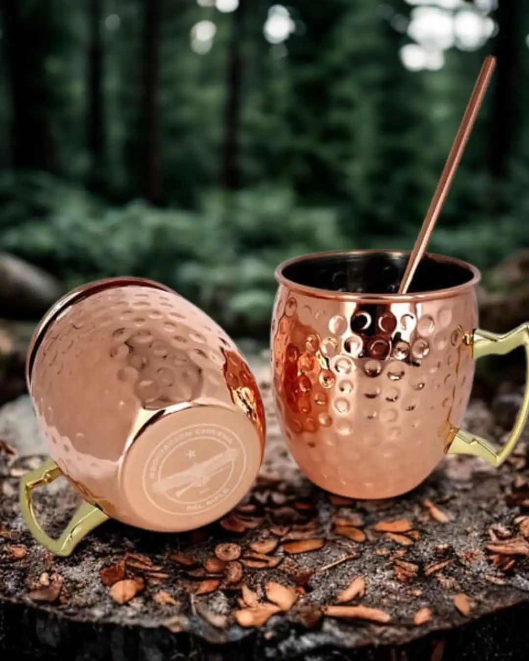 Set de Mugs de Cobre ACDR (con logo en la base) - Imagen 2