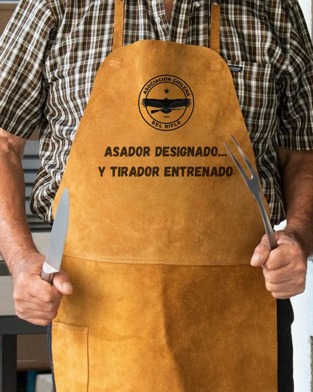 Perchera de Cuero ACDR – “Asador designado... tirador entrenado”